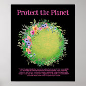 SCHÜTZEN SIE DAS PLANET RETTEND EARTH Earth Day Ar Poster (Vorne)