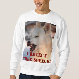 Schützen Sie das Sweatshirt für freie Sprache