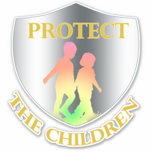 Schützen Sie den Aufkleber für Kinder (Vorderseite)