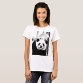 Schützen Sie den Panda-Bär mit eigenem Text - Frau T-Shirt (Vorne ganz)