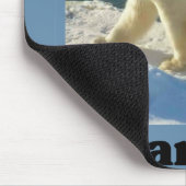 Schützen Sie den Polarbär Mousepad (Ecke)