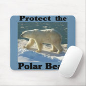 Schützen Sie den Polarbär Mousepad (Mit Mouse)