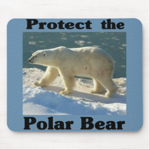Schützen Sie den Polarbär Mousepad