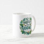 Schützen Sie den Regenwald Kaffeetasse (VorderseiteRechts)