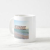 SCHÜTZEN SIE DEN SAND! KAFFEETASSE (Vorderseite Links)