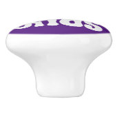 Schützen Sie den Trans Kids Knopf Keramikknauf (Seitenansicht)