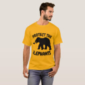 SCHÜTZEN SIE DIE ELEFANTEN T - Shirt (Vorne ganz)
