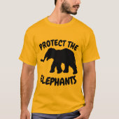 SCHÜTZEN SIE DIE ELEFANTEN T - Shirt (Vorderseite)