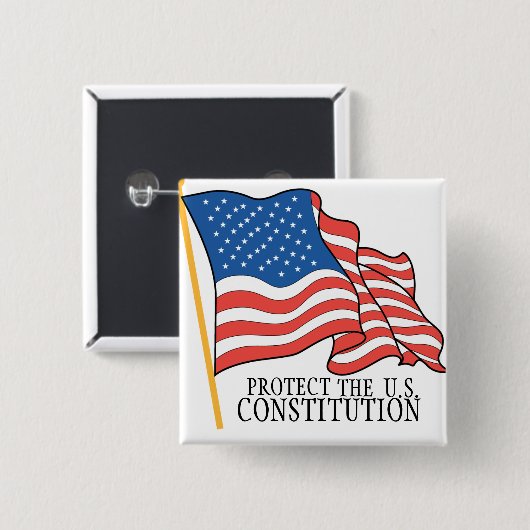 SCHÜTZEN SIE DIE KONSTITUTION BUTTON (Vorne & Hinten)