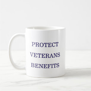 Schützen Sie die Leistungen für Veteranen politisc Kaffeetasse