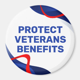 Schützen Sie die Leistungen für Veteranen politisc Magnet
