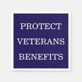 Schützen Sie die Leistungen für Veteranen politisc Serviette