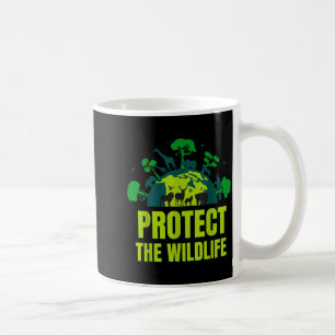 Schützen Sie die Natur der Wildtiere am Tag der Er Kaffeetasse