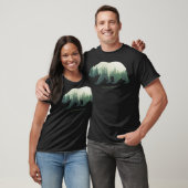 Schützen Sie die Natur doppelte Exposition Bärensi T-Shirt (Unisex)