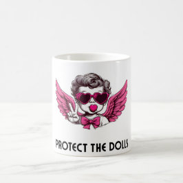 Schützen Sie die Puppen , lustiges Geschenk, Vinta Kaffeetasse