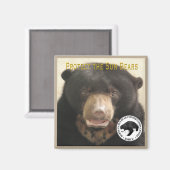 SCHÜTZEN SIE DIE SONNENBÄREN MAGNET (Vorderseite/Rückseite)