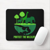 Schützen Sie die Tierwelt _ Naturschutz Erde Mousepad (Mit Mouse)