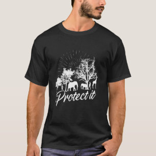 Schützen Sie es Wildtier-Umweltschützer Tiere rich T-Shirt