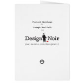 Schützen Sie Heirat-leere Karte (Hinten)