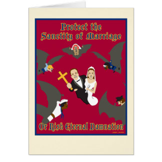 Schützen Sie Heirat-leere Karte