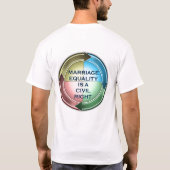 schützen Sie homosexuelle Ehe T-Shirt (Rückseite)