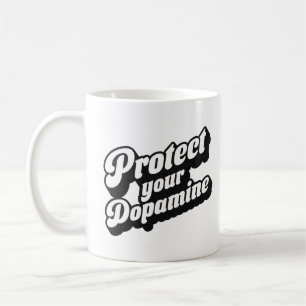 Schützen Sie Ihr Dopamin SelfCare Wellness Retro G Kaffeetasse