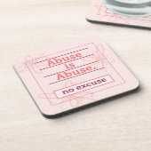 Schützen Sie Ihr Soul und Ihre Tafel vor Missbrauc Getränkeuntersetzer (Linke Seite)