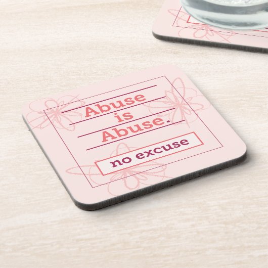 Schützen Sie Ihr Soul und Ihre Tafel vor Missbrauc Getränkeuntersetzer (Linke Seite)