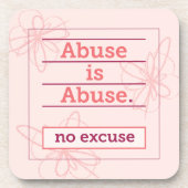 Schützen Sie Ihr Soul und Ihre Tafel vor Missbrauc Getränkeuntersetzer (Vorderseite)