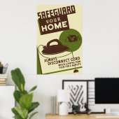 Schützen Sie Ihr Zuhause Poster (Heimbüro)