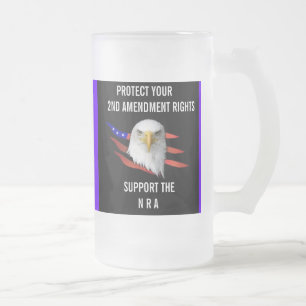 SCHÜTZEN Sie IHRE 2. ÄNDERUNGS-RECHTE Mattglas Bierglas