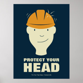 Schützen Sie Ihre Arbeitsplatzsicherheit am Arbeit Poster