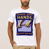 Schützen Sie Ihre Hände! T-Shirt (Vorderseite)