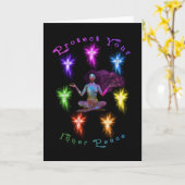 Schützen Sie Ihre innere Friedensfrau Chakra Karte (Gelbe Blume)