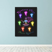 Schützen Sie Ihre innere Friedensfrau Chakra Leinwanddruck (Insitu (Holzboden))