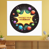 Schützen Sie Ihre Mikrobiom-Probiotika für die Ges Leinwanddruck (Insitu (Wohnzimmer))