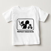 Schützen Sie Ihre Nüsse Baby T-shirt (Vorderseite)