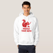 Schützen Sie Ihre Nüsse! Hoodie (Vorne ganz)