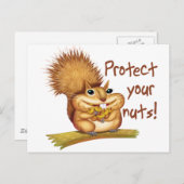 Schützen Sie Ihre Nüsse Postkarte (Vorne/Hinten)