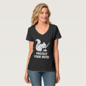 Schützen Sie Ihre Nüsse! T-Shirt (Vorderseite Vollansicht)