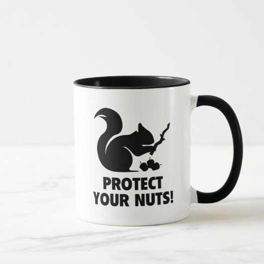 Schützen Sie Ihre Nüsse! Tasse (Rechts)