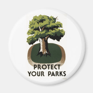 Schützen Sie Ihre Parks Magnet