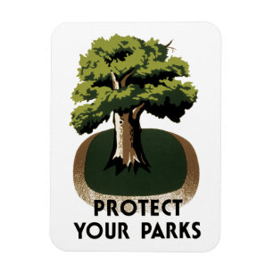 Schützen Sie Ihre Parks Magnet