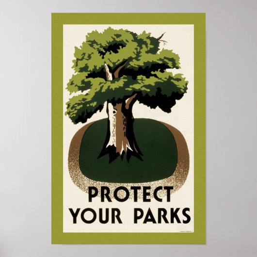 Schützen Sie Ihre Parks Poster (Vorne)
