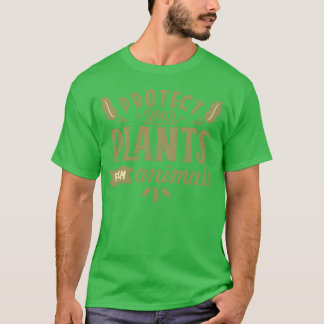Schützen Sie Ihre Pflanzen vor Tieren Retro T-Shirt