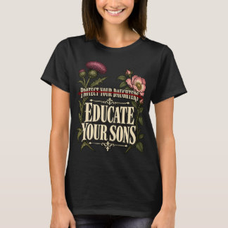 Schützen Sie Ihre Töchter, bilden Sie Ihre Söhne f T-Shirt