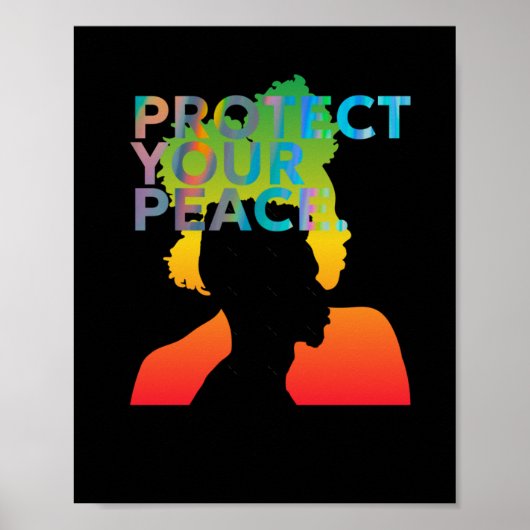 Schützen Sie Ihren Friedensaufkleber Poster (Vorne)