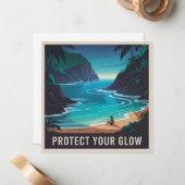 Schützen Sie Ihren Glow Mitteilungskarte (Vorderseite/Rückseite Beispiel)