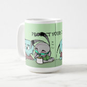 Schützen Sie Ihren Kaffee Kaffeetasse (Vorderseite Links)