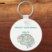 SCHÜTZEN SIE IHREN PSYCHISCHEN GESUNDHEITSSCHLÜSSE SCHLÜSSELANHÄNGER (Rückseite)
